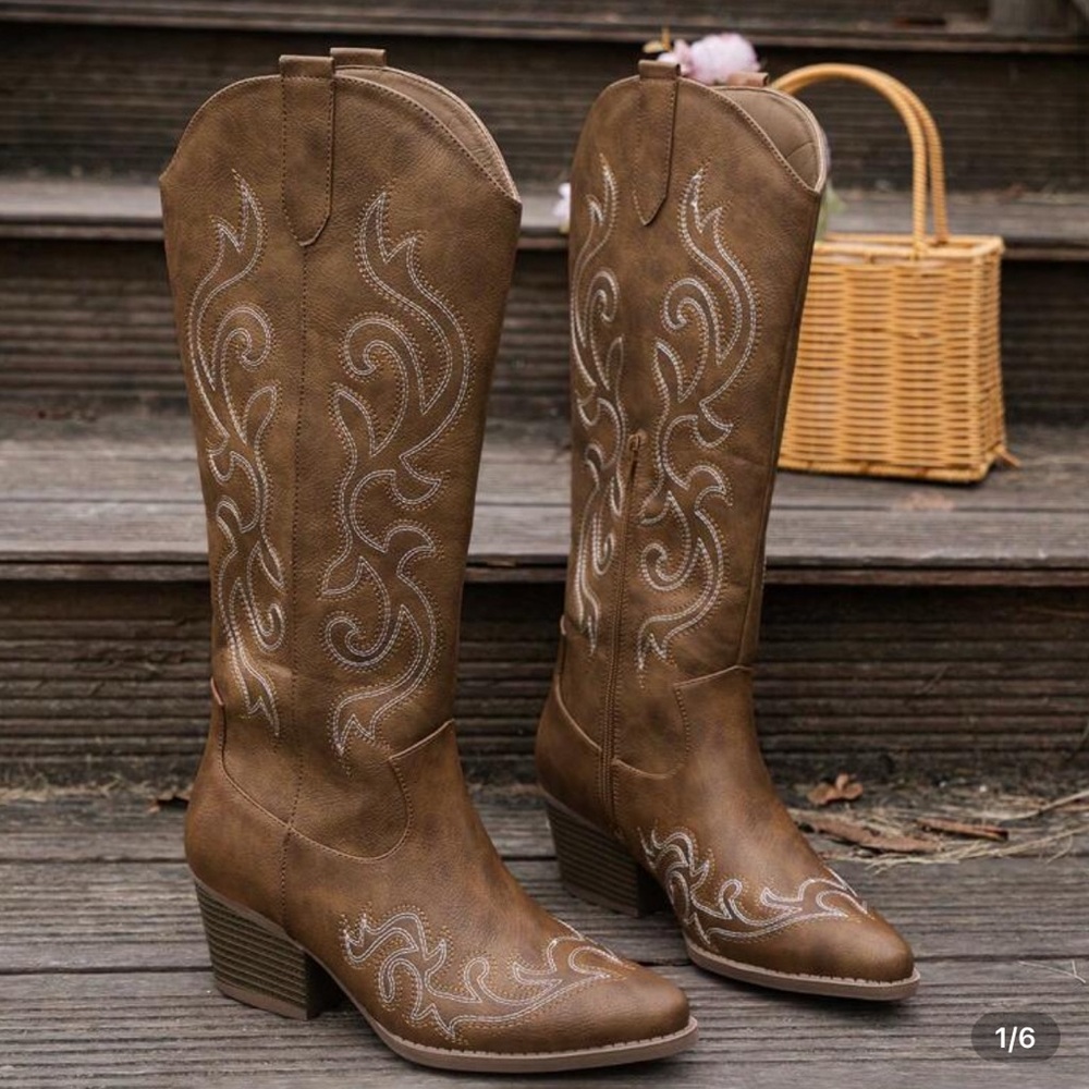 Brown Western Cowboy Boots